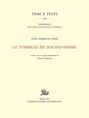 cover image of Le tombeau du socinianisme